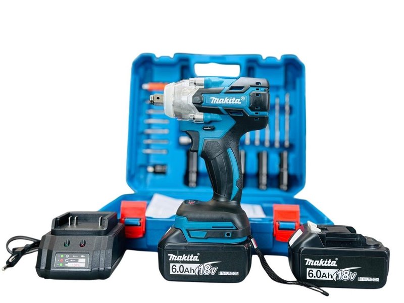 Гайковерт Makita бесщеточный 21V 2.0Ah 300Hm в наборе