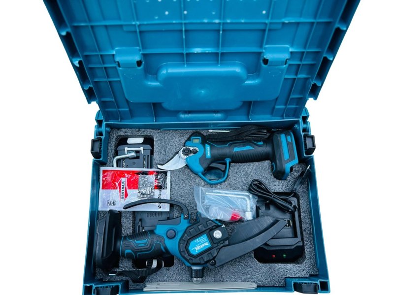Набор бесщеточный 2в1 Makita: Секатор+мини-пила 21V 4.0Ah 