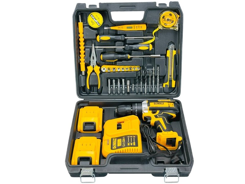 Шуруповерт Dewalt 20V щеточный с набором инструмента